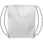 14.5 x 17.5 Eco-Friendly 80GSM Non-Woven Drawstring Backpack -  