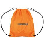 14.5x17.5 210D Polyester Drawstring Backpack - Orange
