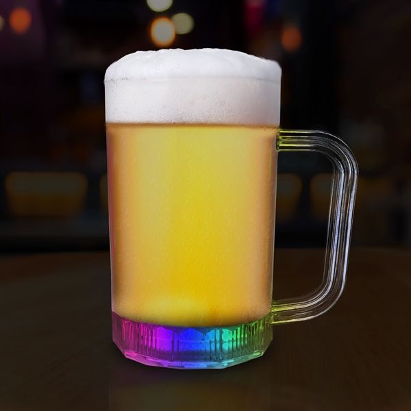 Main Product Image for Light Up Beer Mug With LED Lights 14 Oz