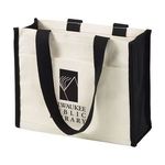 14oz. Coventry Cotton Canvas Tote - Natural-black