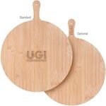 15-Inch Round Bamboo Pizza Cutting Board - Bamboo