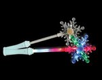 15" Light Up LED Glow Snowflake Wand - Multi Color