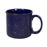 15 oz. Campfire Ceramic Mug  - Cobalt Blue