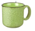 15 oz. Campfire Ceramic Mug in Individual Mailer - Green-lime