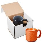 15 oz. Campfire Ceramic Mug in Individual Mailer - Orange