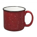 15 oz. Campfire Ceramic Mug  - Red