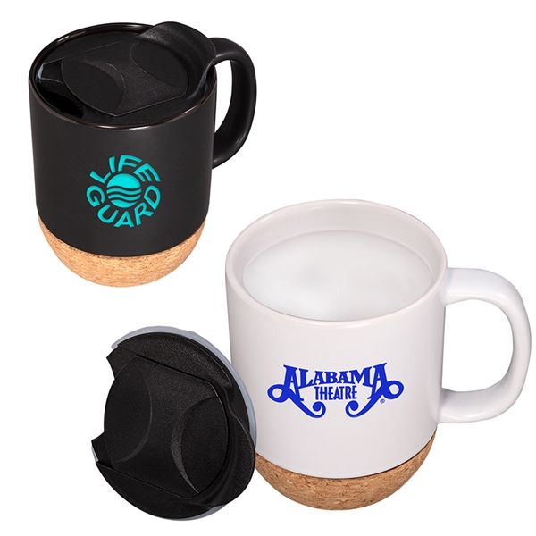 Main Product Image for Custom 15 Oz. Ceramic Mug With Cork Base