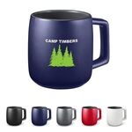 15 oz. Geo Square Handle Ceramic Mug -  