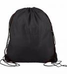 15" x 18" Drawstring Backpack - Black