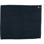 15" x 18" Hemmed Color Towel - Free FedEx Ground Shipping - Navy Blue