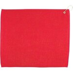 15" x 18" Hemmed Color Towel - Free FedEx Ground Shipping - Red