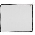 15" x 18" Waffle Towel w/ Grommet - White