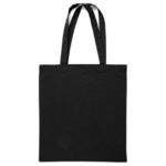15"x16" Calico Cotton Tote Bag - 140GSM - Black