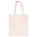 15"x16" Calico Cotton Tote Bag - 140GSM - Natural (off White)