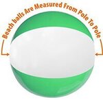 16" Red-White-Blue Beach Ball -  measure