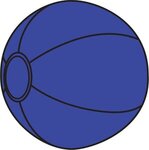16" Beach Ball - Translucent Blue