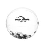 16" Black and White Confetti Beach Ball