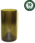 16 oz Glass, Made From Rescued Wine Bottles - Amber