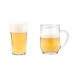 16 oz Nonic 	wavy Glass - Clear