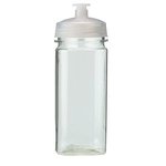 16 Oz PolySure Squared-Up Bottle - Translucent Clear