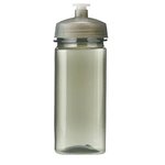 16 Oz PolySure Squared-Up Bottle - Translucent Smoke
