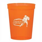 16 Oz. Big Game Stadium Cup - Translucent Orange