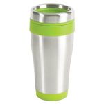 16 oz. Blue Monday Travel Tumbler - Lime Green-silver