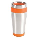 16 oz. Blue Monday Travel Tumbler - Orange-silver