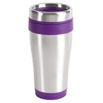 16 oz. Blue Monday Travel Tumbler - Purple-silver