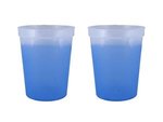16 oz. Color Changing Smooth Plastic Stadium Cup - Frost To Blue