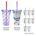 Buy Imprinted 16 Oz Double Wall Acrylic Tumbler With Insert