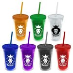 Buy 16 oz. Double-Wall Insulated Transparent Tumbler