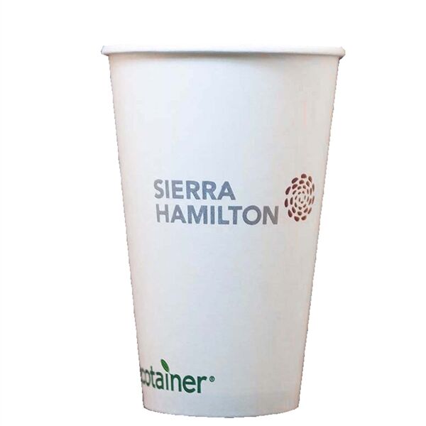 Main Product Image for 16 Oz Eco-Friendly Solid White Cups