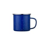 16 Oz. Enamel Camping Mug with SS Rim - Blue