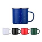 16 Oz. Enamel Camping Mug with SS Rim -  