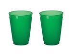 16 oz. Frost-Flex Plastic Stadium Cup - High Quantity - Frost Green