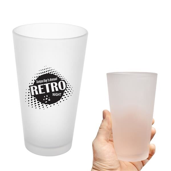 Main Product Image for 16 Oz Frosted Pint Glass