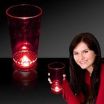 16 oz. Light Up LED Pint Glass - Red