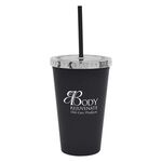 16 Oz. Moonlit Cove Tumbler - Metallic Silver Lid