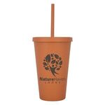 16 Oz. Newport Wheat Travel Tumbler