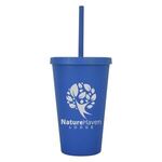 16 Oz. Newport Wheat Travel Tumbler