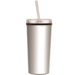 16 oz. Niagara Insulated Tumbler with Screw on Straw Lid - Clear