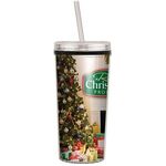 16 oz. Niagara Insulated Tumbler with Screw on Straw Lid -  