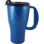 16 oz. "Omega" Travel Mug - Thunderbolt Blue