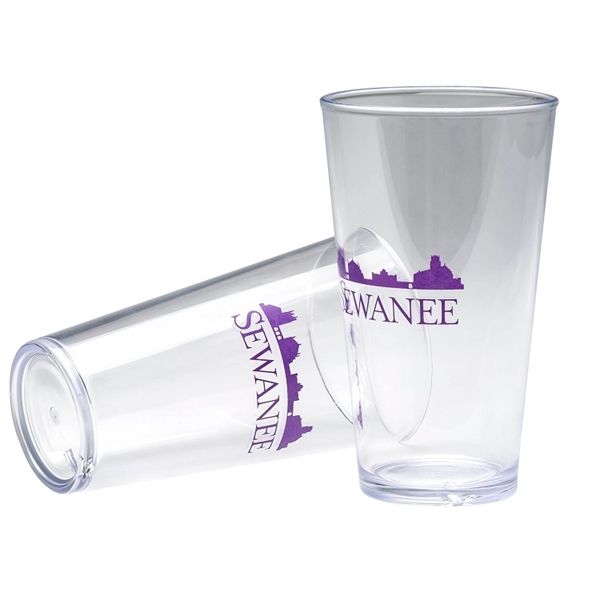 Main Product Image for Pint Glass Plastic Pub Lite Tumbler 16 Oz