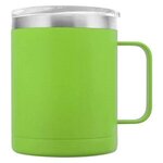 16 oz. Powder Coated Campfire Mug With Copper Lining - Lime Green