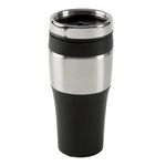 16 oz. Silver Streak Tumbler - Silver-black