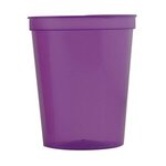 16 oz. Smooth Colored Translucent Stadium Cup - Purple