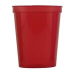 16 oz. Smooth Colored Translucent Stadium Cup - Red