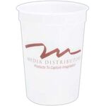 16 oz. Smooth Stadium Cup - White